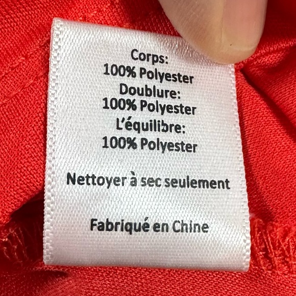 ASTR Red Orange Ladder Detail Crochet Lace Lined Sleeveless Mini Dress Womens XS - Picture 12 of 16